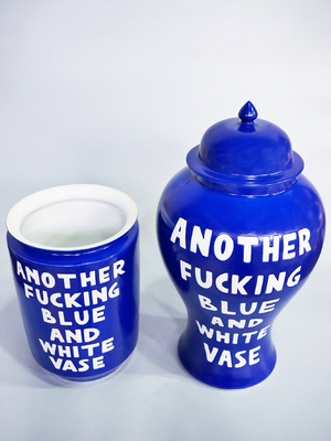 ANOTHER FUCKING BLUE AND WHITE VASES