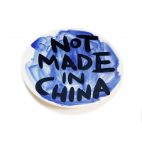 NOT MADE IN CHINA PLATE #19